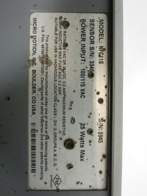 Micro Motion NFC11S Net Flow Computer PLC Control MicroMotion NFC-11S (DW2137-1)
