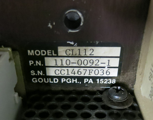 Gould Cyberline 1000 Brushless Servo Drive Controller PLC ICC CL112 110-0092-1 (GA0128-3)