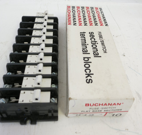 Buchanan Fuse/Switch 342 Sectional Terminal Blocks for 10 sections (GA0251-2)