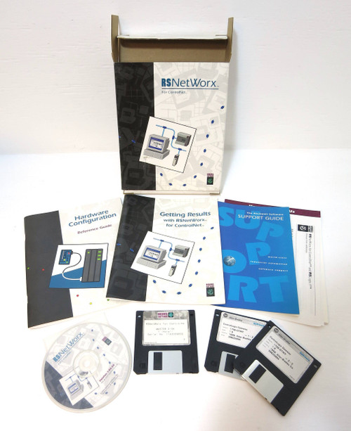 Allen Bradley 9357CNETL3 RSNetWorx ControlNet PLC Software Rev 1.80.38 9357 CNET (DW2392-1)