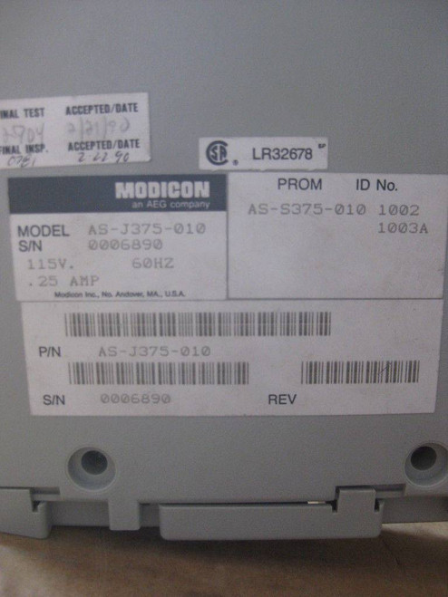 Modicon AS-J375-010 Modbus Adapter ASJ375010 PLC Module Bus (EBI2994-2)