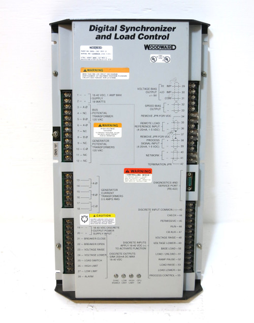 Woodward 9905-797 Rev D Digital Synchronizer and Load Control PLC Relay 9905797 (DW2621-2)