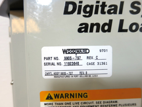 Woodward 9905-797 Rev C Digital Synchronizer and Load Control PLC Relay 9905797 (DW2620-1)