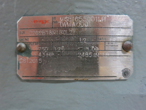 NEW Dodge M681655001LH-TWMA0001 Gearbox Reducer Size C262B18N180L2 1750-125 RPM (DW2815-1)