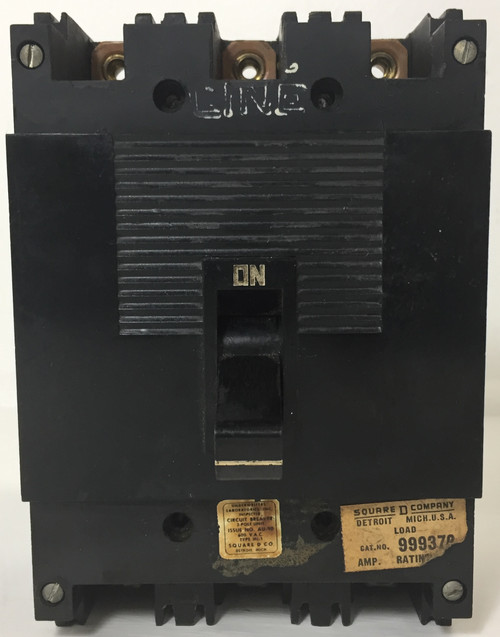 Square D 999370 70A Circuit Breaker 480/600V 3 Pole Type ML-1 70 Amp (EM4103-1)