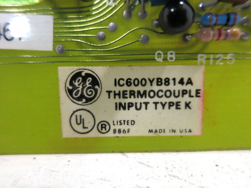 GE Fanuc IC600YB814A Thermocouple Input Module Series Six PLC Board IC600YB814 (DW2977-2) GE Fanuc IC600YB814A Thermocouple Input Module Series Six PLC Board IC600YB814 (DW2977-2)