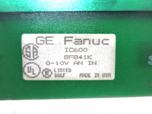 GE Fanuc IC600BF841K Analog Input Module Series Six PLC Board IC600BF841 (DW2982-2)