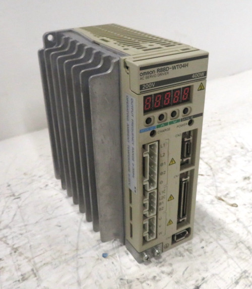 Omron R88D-WT04H 0.54 HP AC Servo Driver 200-230 VAC 400W 2.8A Drive 0.4kW (DW3134-8) Omron R88D-WT04H 0.54 HP AC Servo Driver 200-230 VAC 400W 2.8A Drive 0.4kW (DW3134-8)