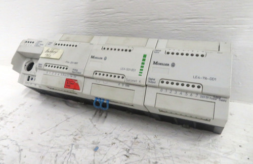 Moeller PS4-201-MM1 + LE4-501-BS1 + LE4-116-DD1 Compact PLC Controller Expansion (DW3142-6)