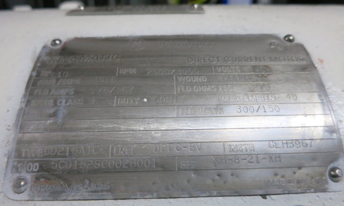 GE KinaMatic Direct Current DC Motor 10 HP 2500/3000 RPM DPFG-BV CD216ATC (GA0622-2)