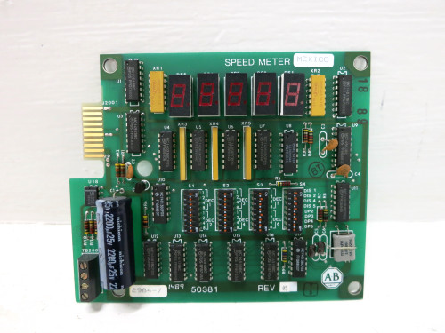 NEW Allen Bradley 50381 Rev 05 Drive Speed Meter Board PLC 1334-MOD-E2 Display (DW3474-1)