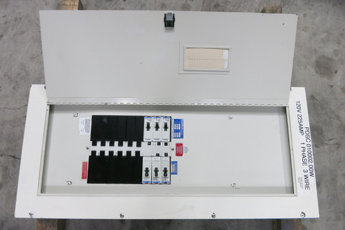 Westinghouse/Cregier 225A 240V 1 Phase 3W Lug In Type Breaker Panel w 6x EHD 15A (PM3123-1)