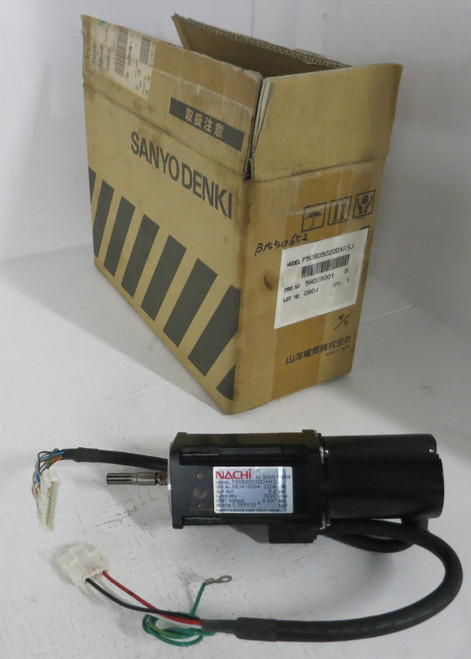 New Sanyo Denki P50B05020DXRSJ Nachi AC Servo Motor 0.2 kW 3000-RPM NIB (GA0696-1)