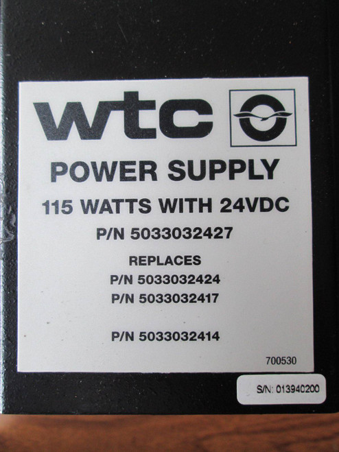WTC Robotron 7 slot Backplane Rack 419-0-0447-01 Power Supply 503-3-032427 (EBI5338-7)