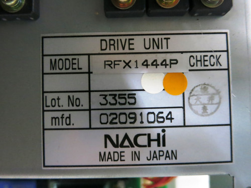 Nachi RFX1444P Servo Amplifier Robotic Drive Unit Robot RFX-1444P UM201C (DW3641-4)