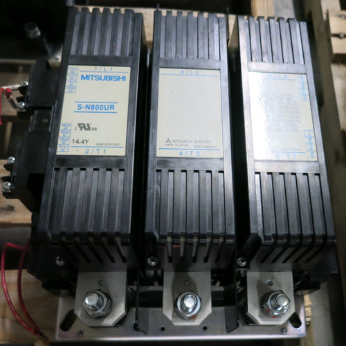 Mitsubishi S-N800UR Motor Contactor 910 Amp 600V 600HP 100-127V Coil 3PH 910A (GA0775-4)