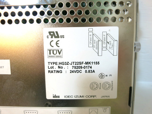 IDEC IZUMI HG3Z-JT22SF-MK1155 HMI Touch Panel Display Toyoda DM-10WZ PLC (DW3732-1) IDEC IZUMI HG3Z-JT22SF-MK1155 HMI Touch Panel Display Toyoda DM-10WZ PLC (DW3732-1)