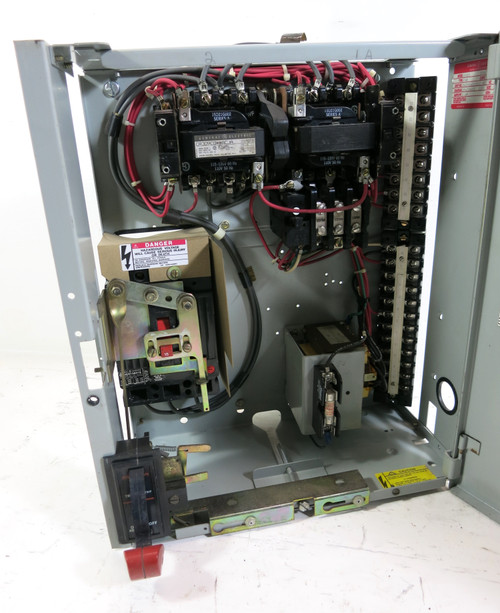 GE 8000 15A Breaker Size 1 Reversing Starter 18" MCC Bucket 15 Amp THED CR309 (DW3875-1)