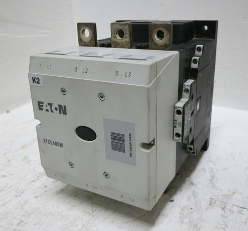 Eaton XTCE400M 400A Motor Contactor 24-48VDC Coil 300 HP @ 460V 3P XTC(E)(S)400M (GA0868-2) Eaton XTCE400M 400A Motor Contactor 24-48VDC Coil 300 HP @ 460V 3P XTC(E)(S)400M (GA0868-2)