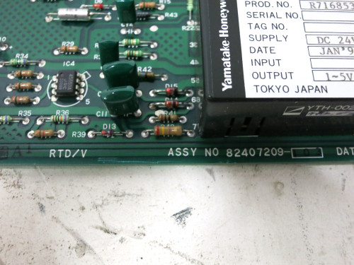 Yamatake Honeywell J-AMV13 RTD/V Board 82407209 PLC Module RTDV JAMV13 (DW4150-6)