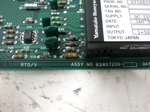 Yamatake Honeywell J-AMV13 RTD/V Board 82407209 PLC Module RTDV JAMV13 (DW4150-6)