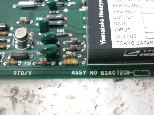 Yamatake Honeywell J-AMV13Z RTD/V Board 82407209 PLC Module RTDV JAMV13Z (DW4148-13)