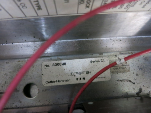 Cutler Hammer Size 1 Breaker Combination Starter Box 30 Amp A30CW0 208V Eaton (GA1060-1) Cutler Hammer Size 1 Breaker Combination Starter Box 30 Amp A30CW0 208V Eaton (GA1060-1)
