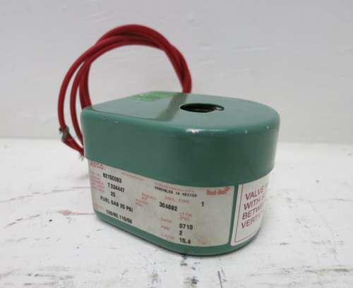 New Asco Red-Hat 8215C083 3/8" Pipe Solenoid Valve 25 PSI 15.4W 120V (BJ0020-1)