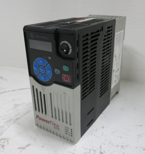 Allen Bradley 25A-D2P3N104 Ser B 1 HP PowerFlex 523 AC VS Drive 1HP 480V 0.75kW (DW4573-1)