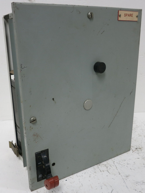 GE 8000 Size 1 Reversing Starter 3A Breaker 18" MCC Bucket TEC 3Amp CR3090000ABJA (BJ0135-1)