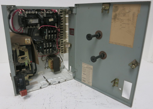 GE 8000 Size 1 Reversing Starter 15A Breaker 18" MCC Bucket 15Amp CR3090000ABKA (BJ0134-1)