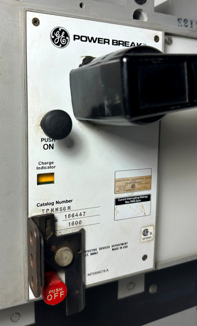 GE TPMM56M 1600A Power Break Circuit Breaker 480/600V 1600 Amp General Electric (EM4587-1)