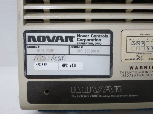 Novar HPC-BRE V4.0 Logic One Heat Pump Controller 6380010 UVC Building Controls (DW4950-1)