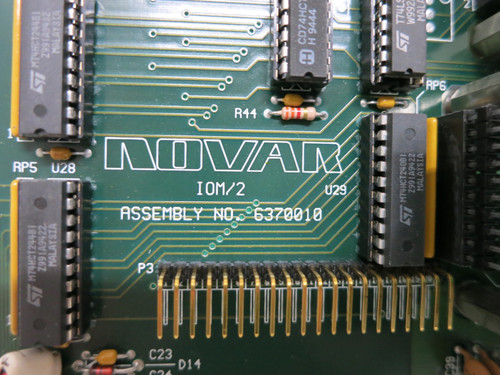 Novar IOM/2 6370010 Logic One V1.29 Input/Output Module Control Board Display (DW5002-1)