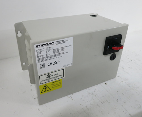 Dongan TDL-190 Lighting Disconnect Transformer 0.750 kVA 480V - 120V 1PH 75VA (DW5101-2)