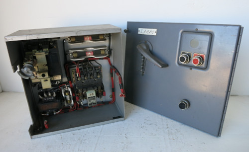 Square D Model 3 40A Breaker Size 1 Starter 15" MCC Bucket 40 Amp Class 8999 (DW5193-6)