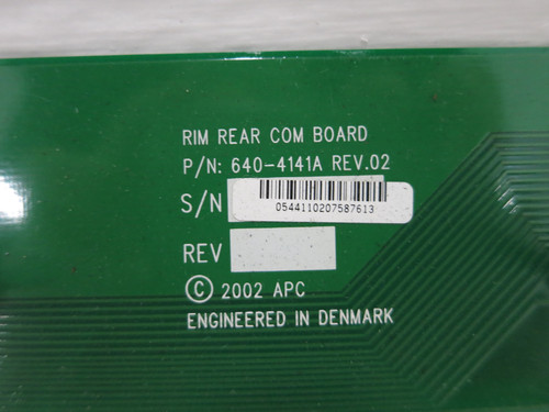 APC 640-4141A Rev 02 RIM Rear Com Board Symmetra PX UPS System Card (DW5251-1)