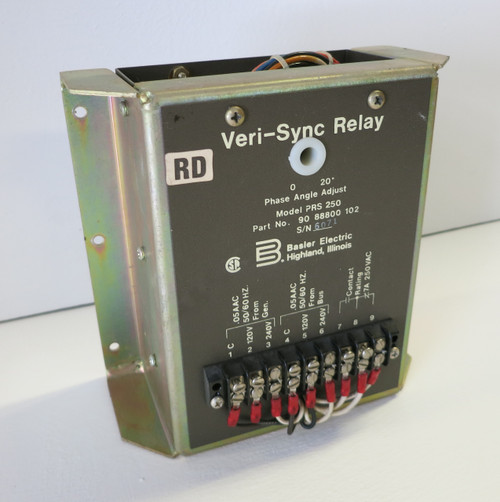 Basler Electric 90 88800 102 Model PRS 250 Veri-Sync Relay 9088800102 PRS250 (DW5309-11)