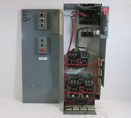 Allen Bradley 2100 Size 1 Two-Speed Reversing Starter 30 Amp Fuse 39" MCC Bucket (BJ0376-2)