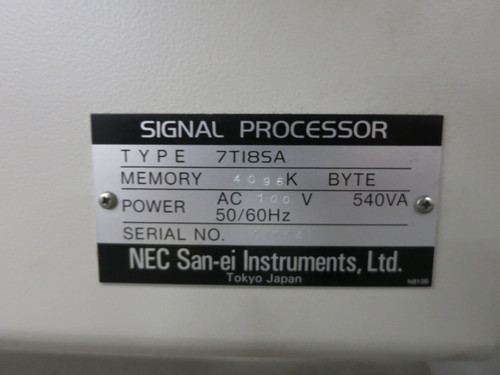NEC San-ei 7T18SA Signal Processor Data Aquisition Recorder Computer Test 7TI8SA (DW5469-1)