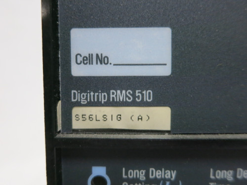 Westinghouse S56LSIG Digitrip RMS 510 Trip Unit RP6D08A060 800/600A Plug 600 Amp (DW5593-1)