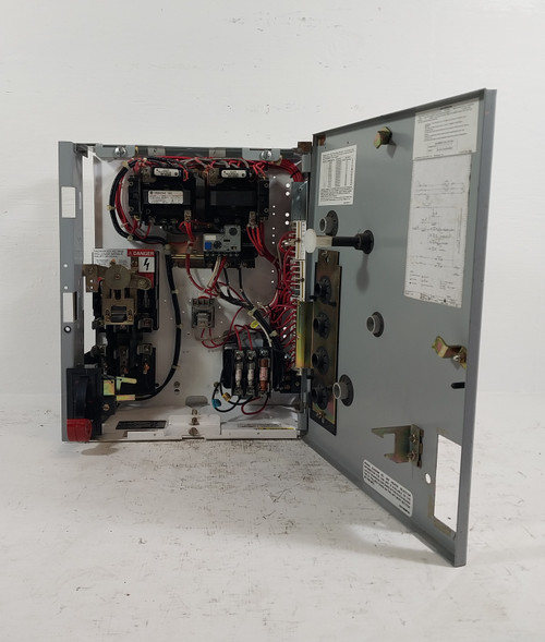 GE 8000 Size 1 Reversing Starter 30A Fusible 18" MCC Bucket 30 Amp CR306 Flawed (BJ0494-1) GE 8000 Size 1 Reversing Starter 30A Fusible 18" MCC Bucket 30 Amp CR306 Flawed (BJ0494-1)