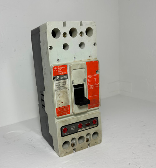 Westinghouse Type JDM 250A Mining Circuit Breaker Orange 6631C81G03 250 Amp Trip (EM4798-1)