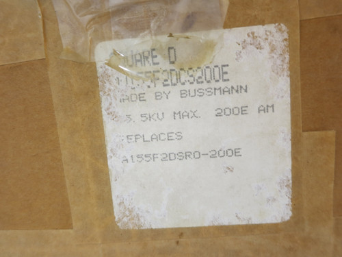 NEW Square D MV155F2DCS200E 15.5 kV Power Fuse Current Limiting 200E Amp 200A (DW5789-2)
