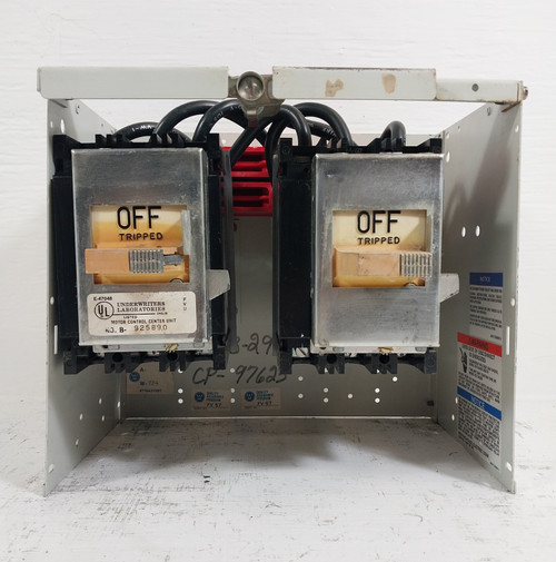 Westinghouse Type W 60A Dual Breaker 12" Feeder MCC Bucket 60 Amp FB (BJ0601-1)