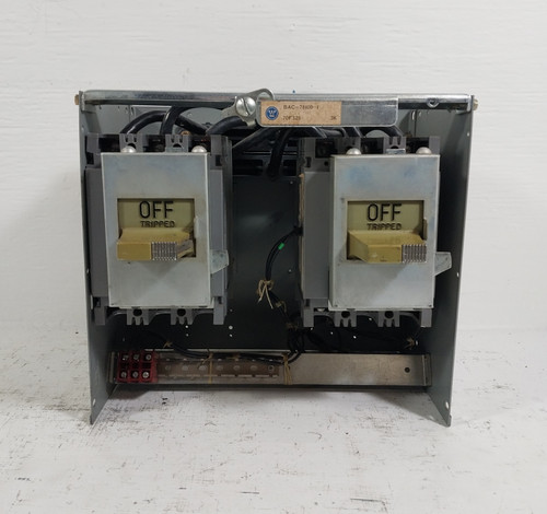 Westinghouse Type W 15/20 Amp 12" Breaker Type Dual Feeder MCC Bucket 15A/20A (BJ0605-1)