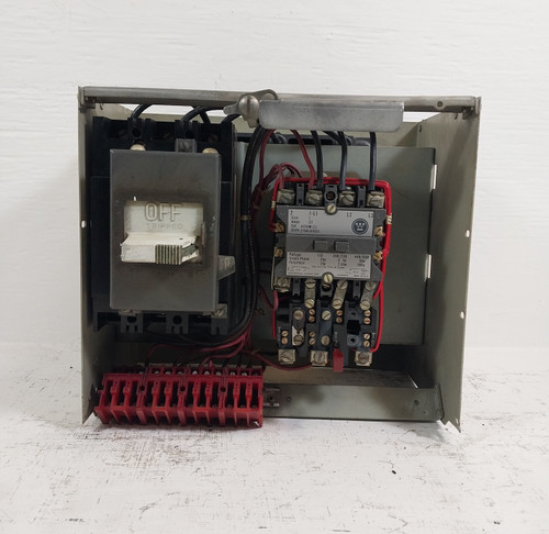 Westinghouse Type W Size 1 Contactor 20A Breaker 12" MCC Bucket 20 Amp FA (BJ0619-6)