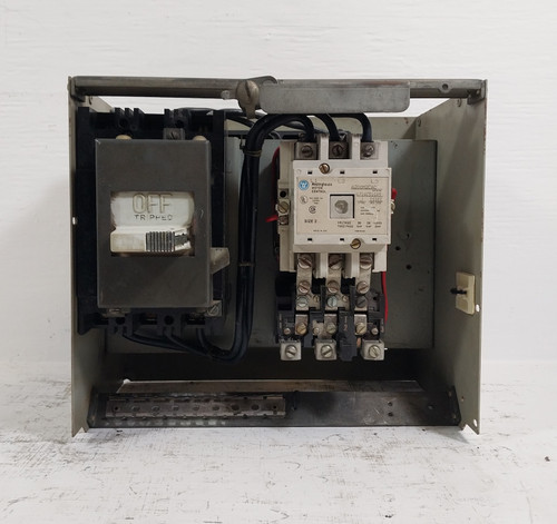 Westinghouse Type W Size 2 Starter 15A Breaker 12" MCC Bucket 15 Amp A200M2CAC (BJ0627-1)