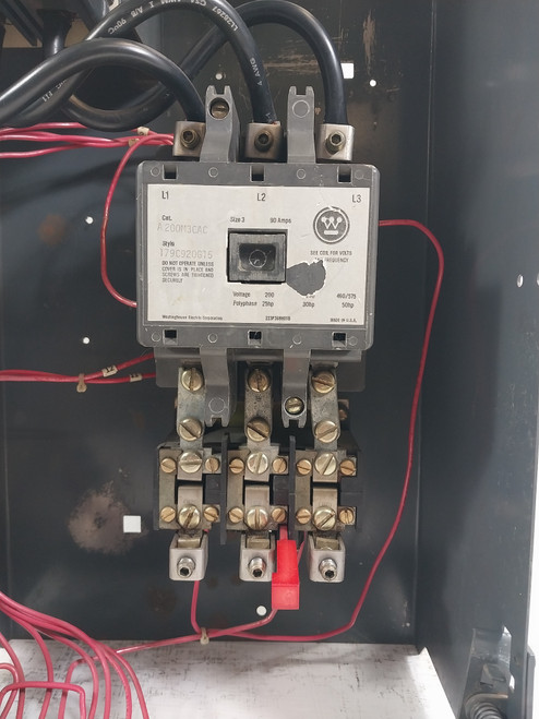 Westinghouse Type W Size 3 Starter 100 Amp Breaker 24" MCC Bucket HMCP *No Door* (BJ0634-1)