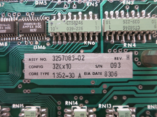 Allen Bradley 3257083-02 Rev H Control Circuit Board PLC 960025-02A PCB 32Kx10 (DW5899-1) Allen Bradley 3257083-02 Rev H Control Circuit Board PLC 960025-02A PCB 32Kx10 (DW5899-1)